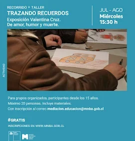 Trazando recuerdos. Exposición Valentina Cruz